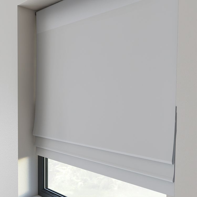 Store bateau sur-mesure à partir du tissu SATINETTE , , uni/faux uni, vanille