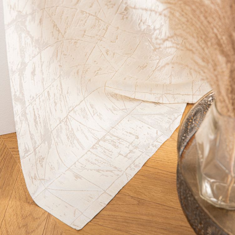 Coussin sur-mesure à partir du tissu DIAMANT Tamisant, motif jacquard, Graphique, Galet