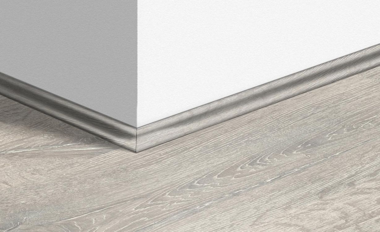 Quart de rond  Quick Step, Mdf, décor Bois chêne patiné blanc, h.1.70 x L. 240.00 cm