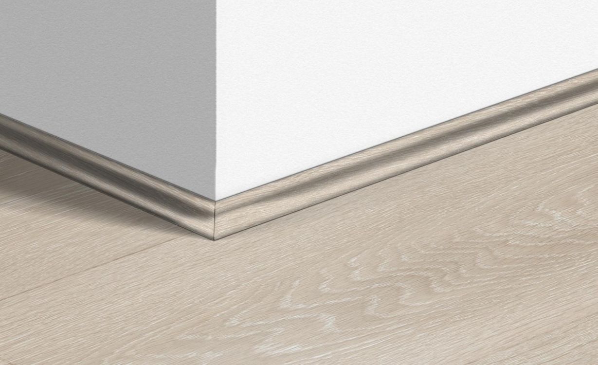 Quart de rond  Quick Step, Mdf, décor Bois chêne beige clair, h.1.70 x L. 240.00 cm