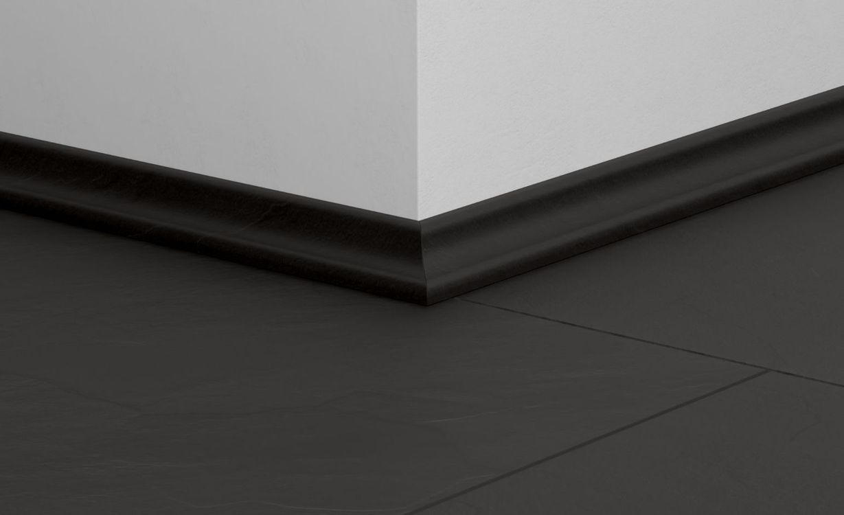 Quart de rond  Quick Step, Mdf, décor Carrelage noir, h.1.70 x L. 240.00 cm