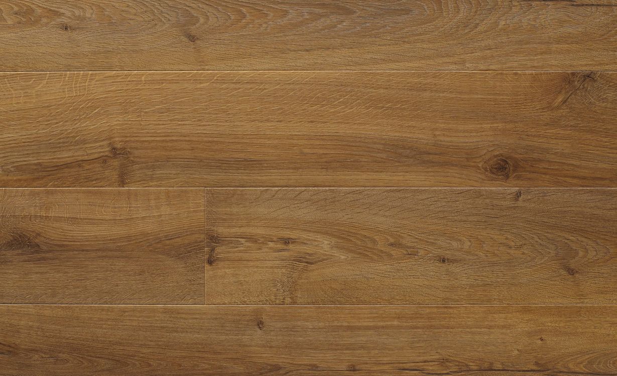 Sol stratifié IMPRESSIVE ULTRA Quick Step, aspect Bois naturel miel, lame 19.00 x 138.00 cm