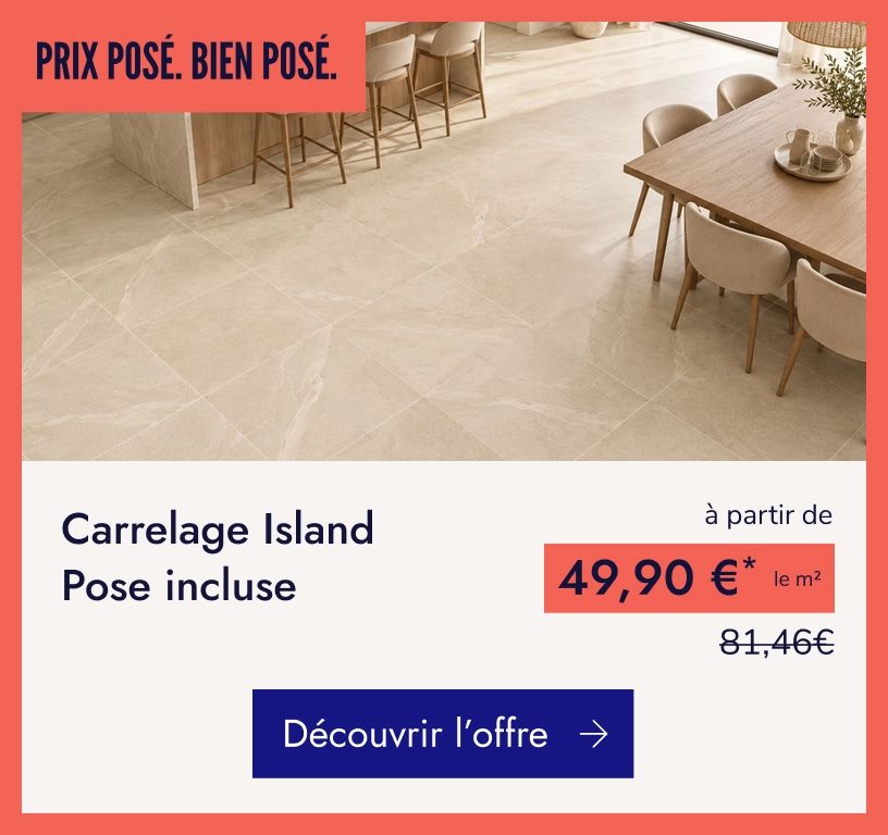 encart de rupture prix posé carrelage island 