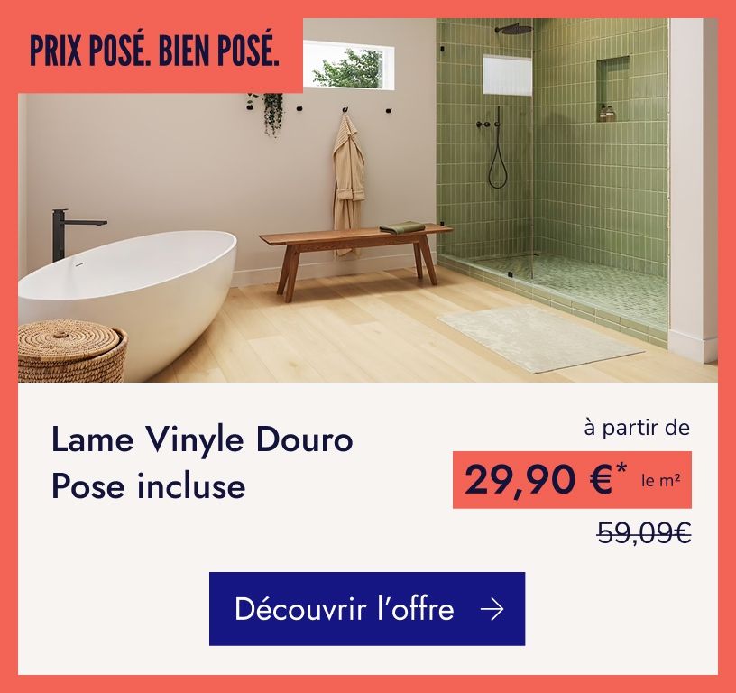 encart de rupture prix posé lame vinyle douro