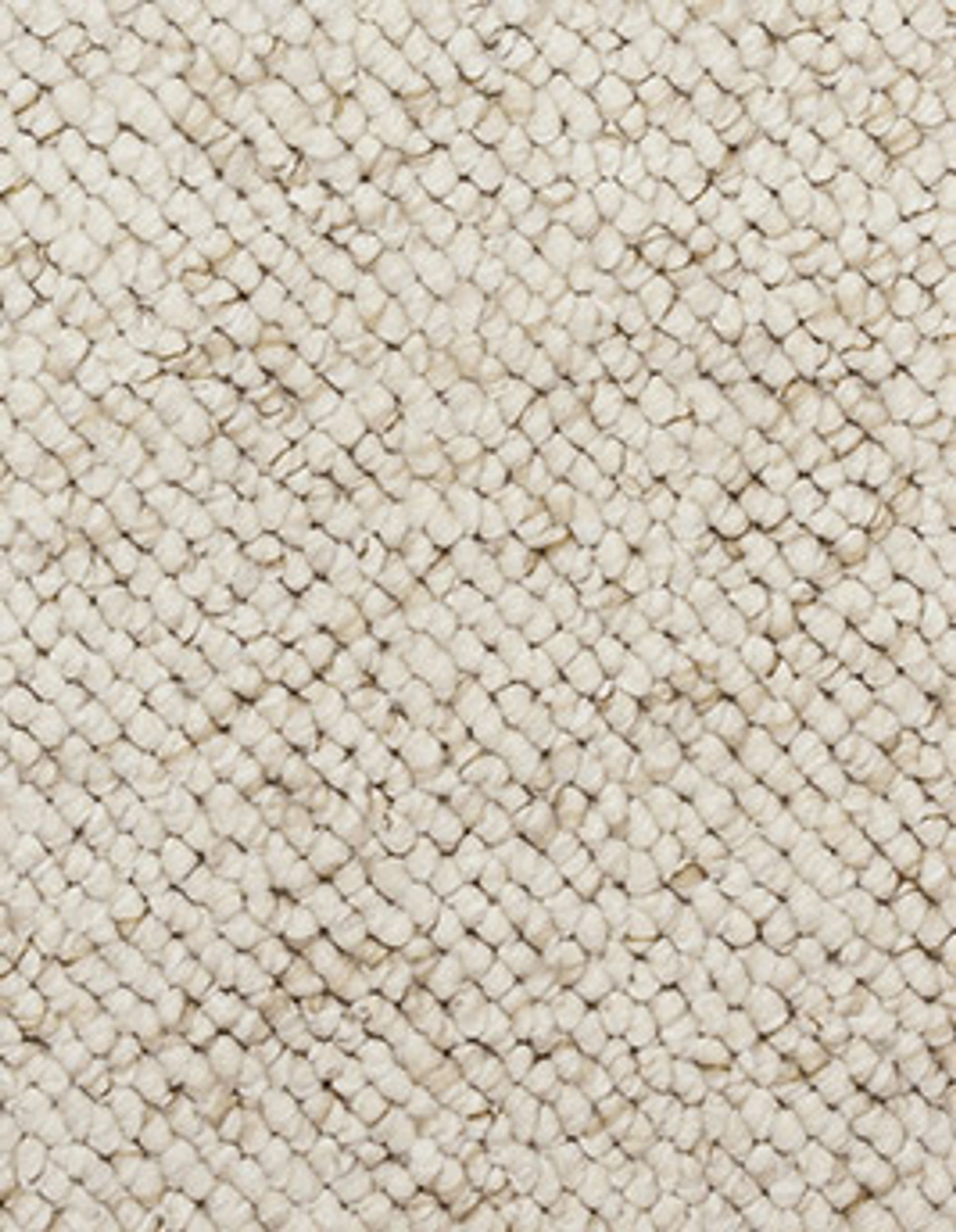 Moquette bouclée BLANCA, col ecru, rouleau 4.00 m