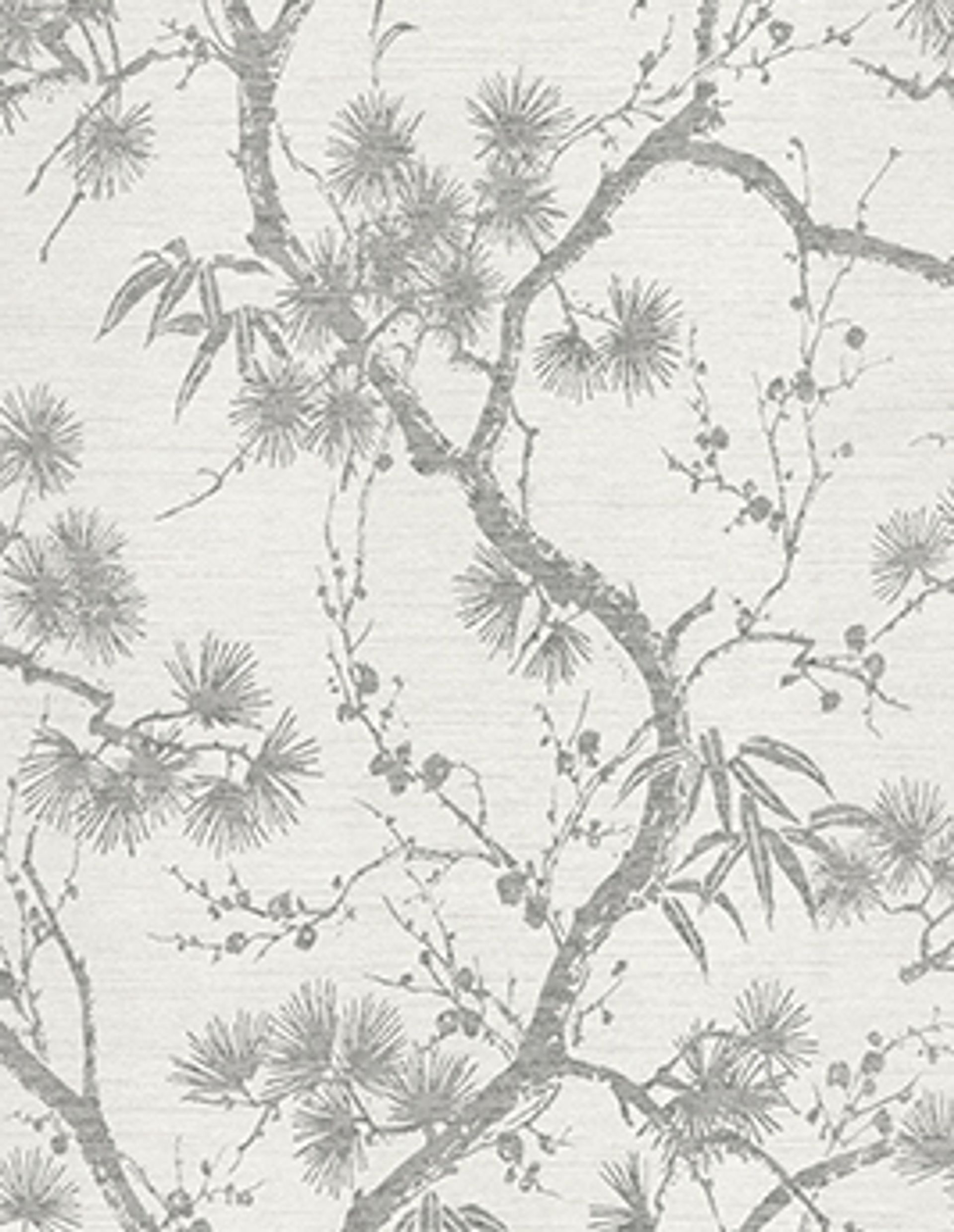 Papier peint ISUZU AS Création, Expansé sur intissé décor Floral / Végétal, blanc