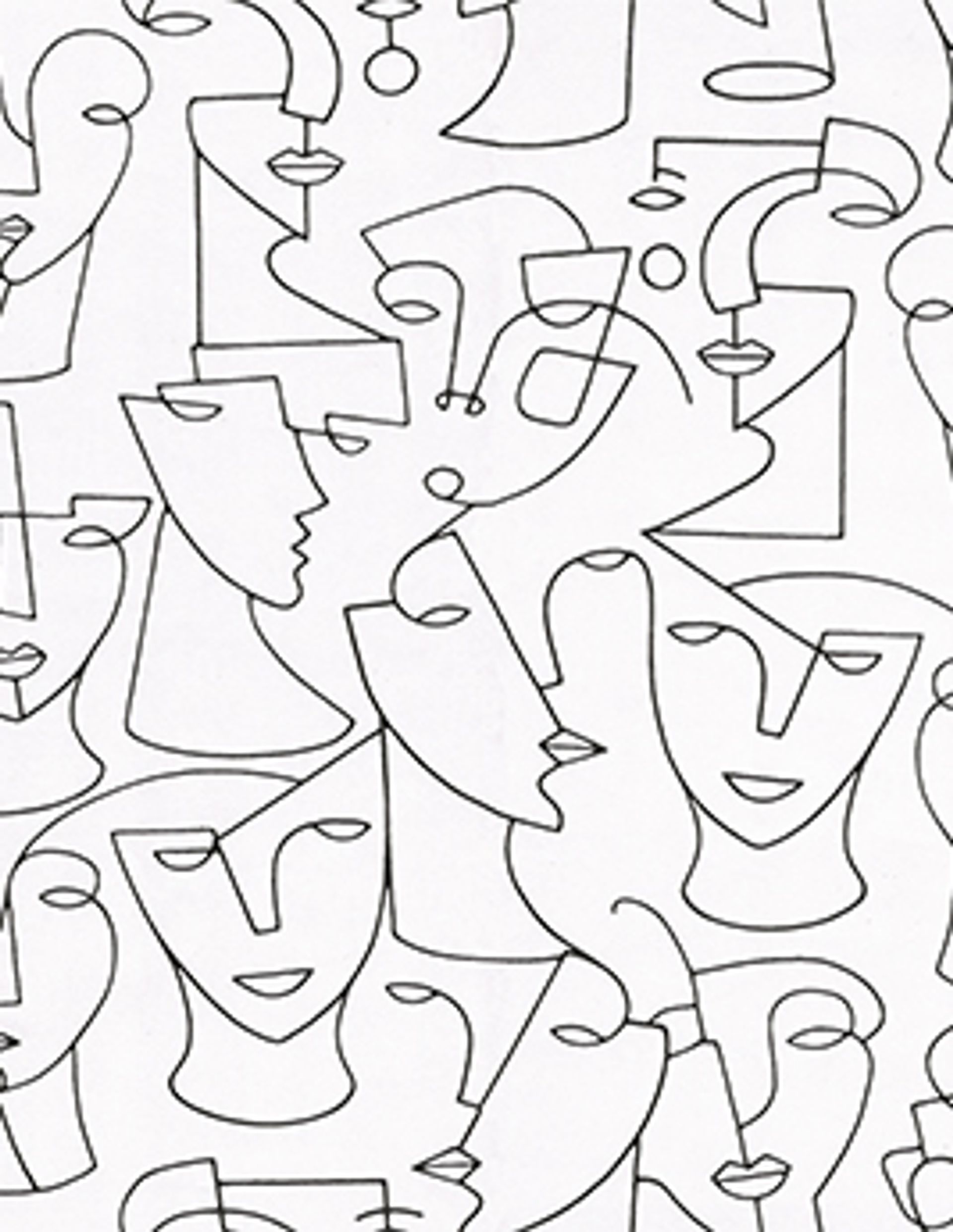 Papier peint TREVIS Casadeco, 100% Intissé décor Graphique,  blanc