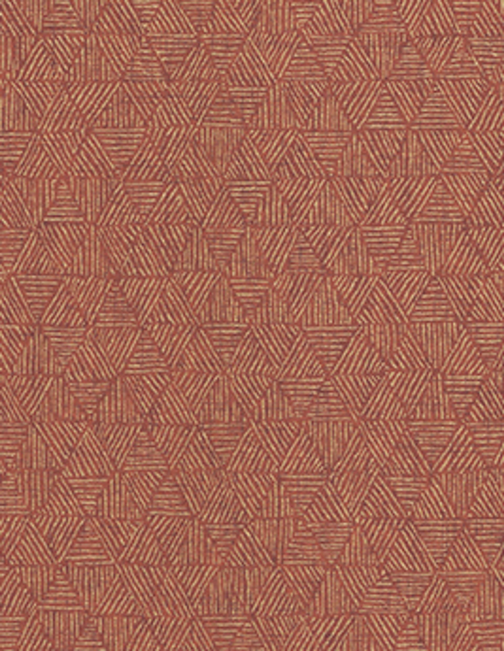 Papier peint MALIK Montecolino, Vinyle sur intissé décor Graphique, rouge
