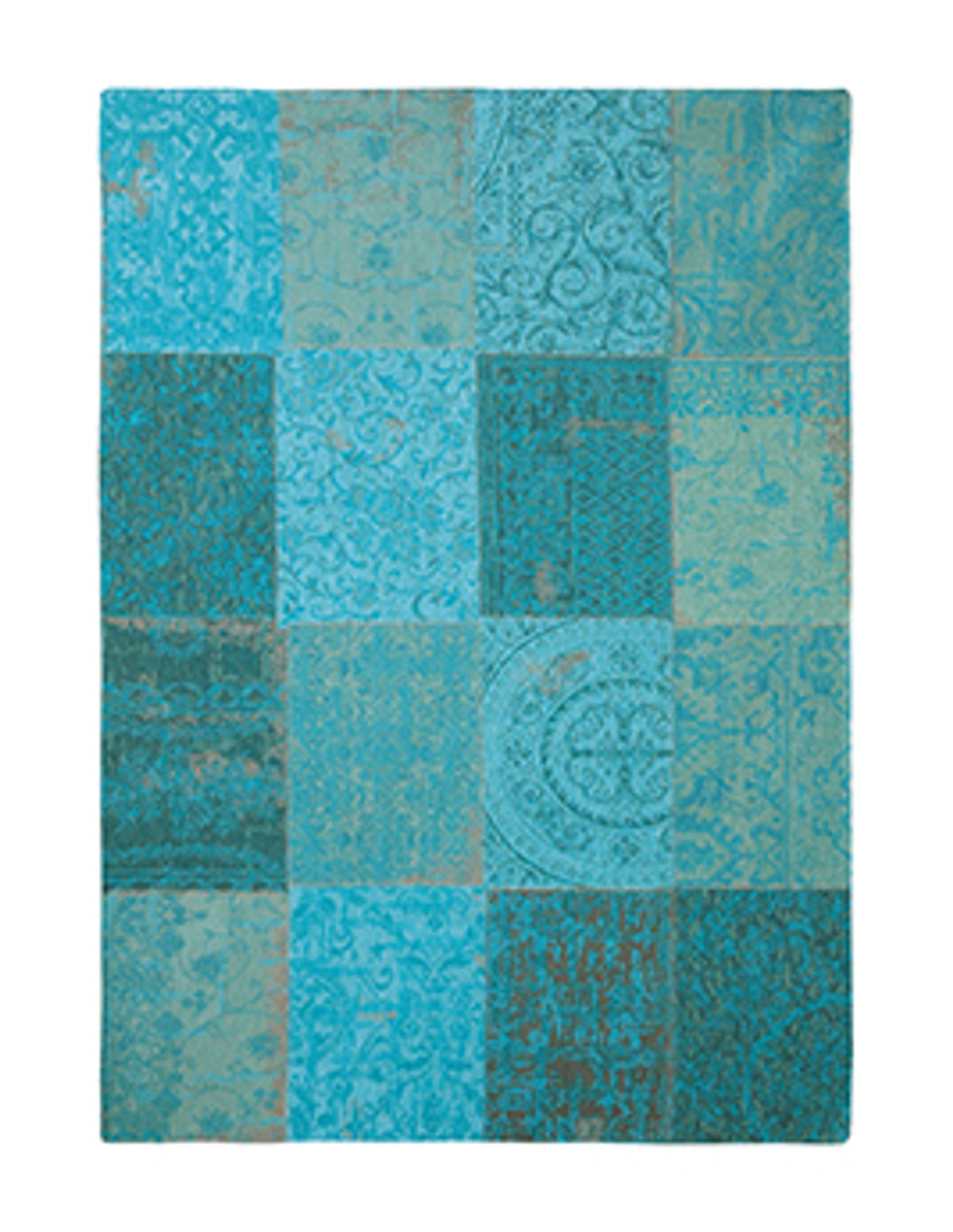 Tapis VINTAGE. Louis De Poortere, patchwork Black And White