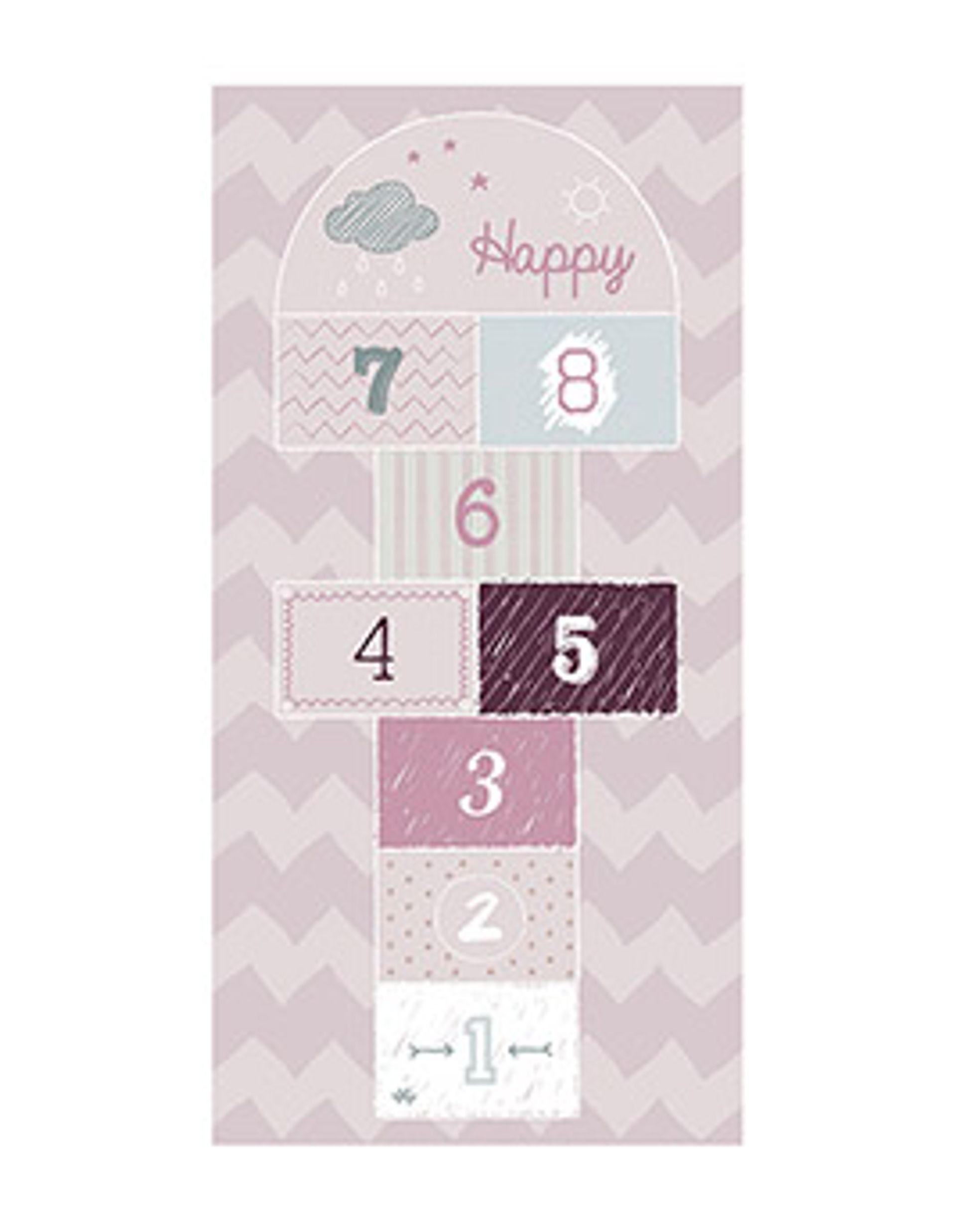 Tapis MARELLE ,  rose