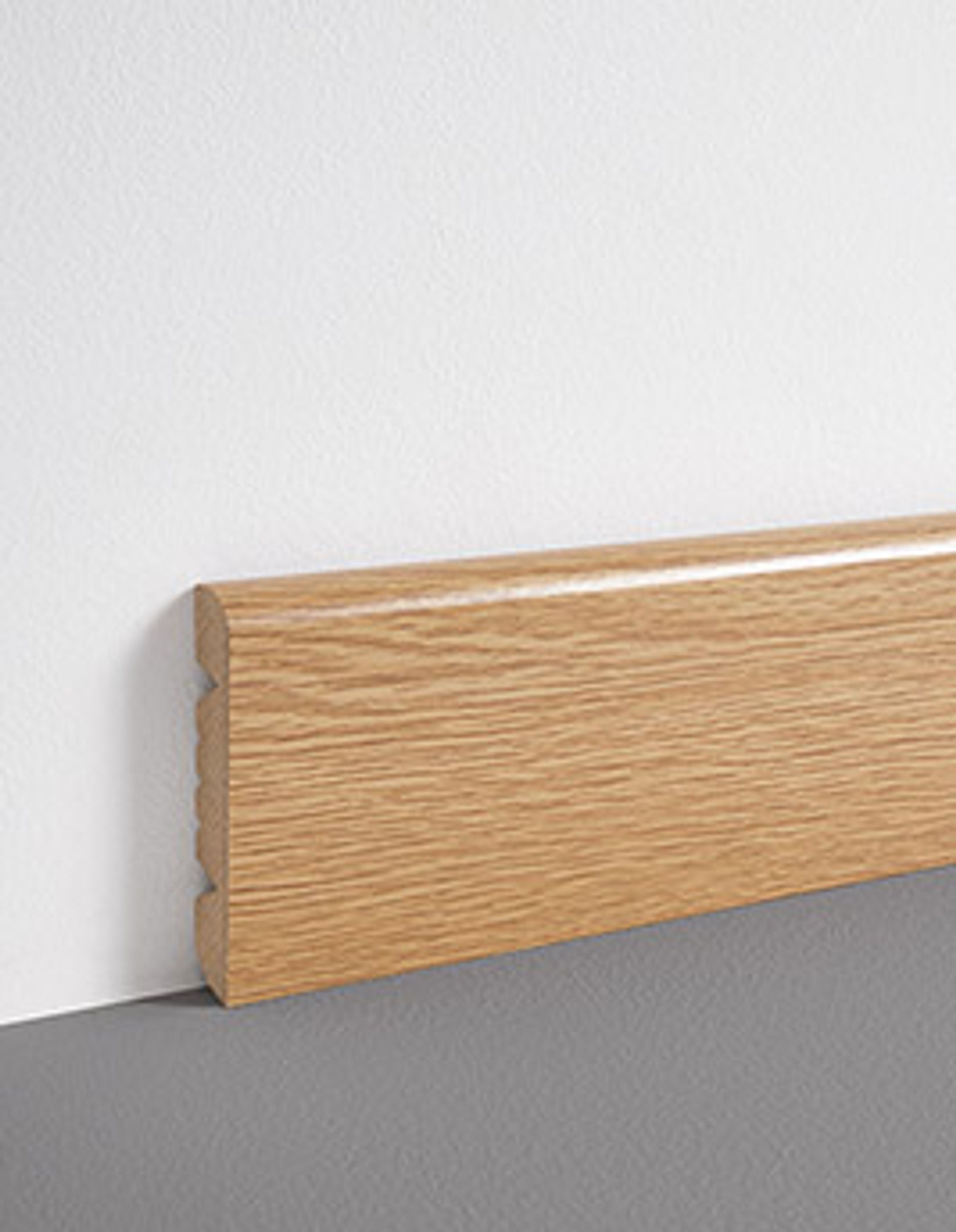 Plinthe  , Mdf, décor Bois chêne naturel, h.8.00 x L. 220.00 cm