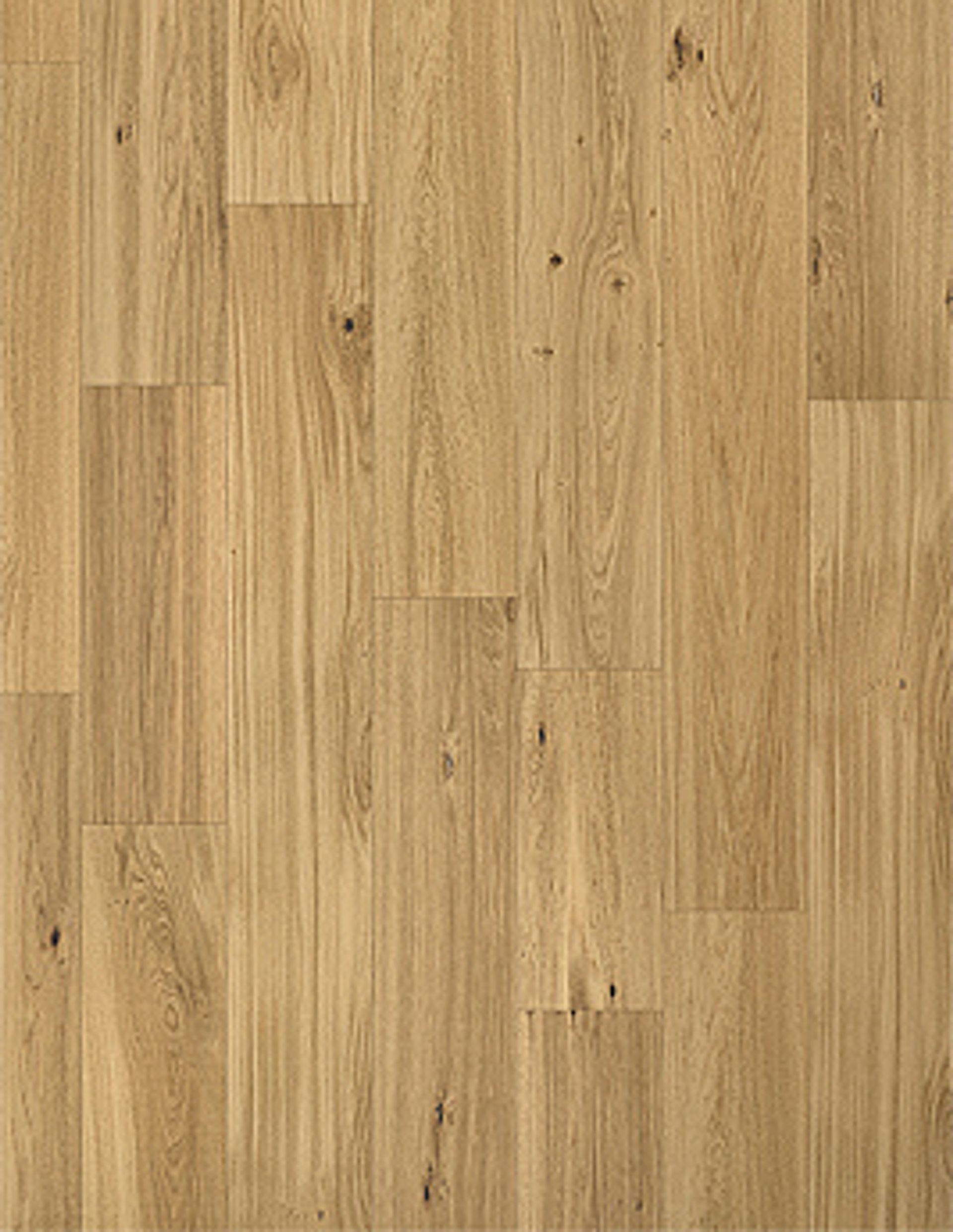 Parquet contrecollé MAJESTE 184 CHENE AUTHENTIQUE, chêne marron moyen, verni, larg. 18.40 cm