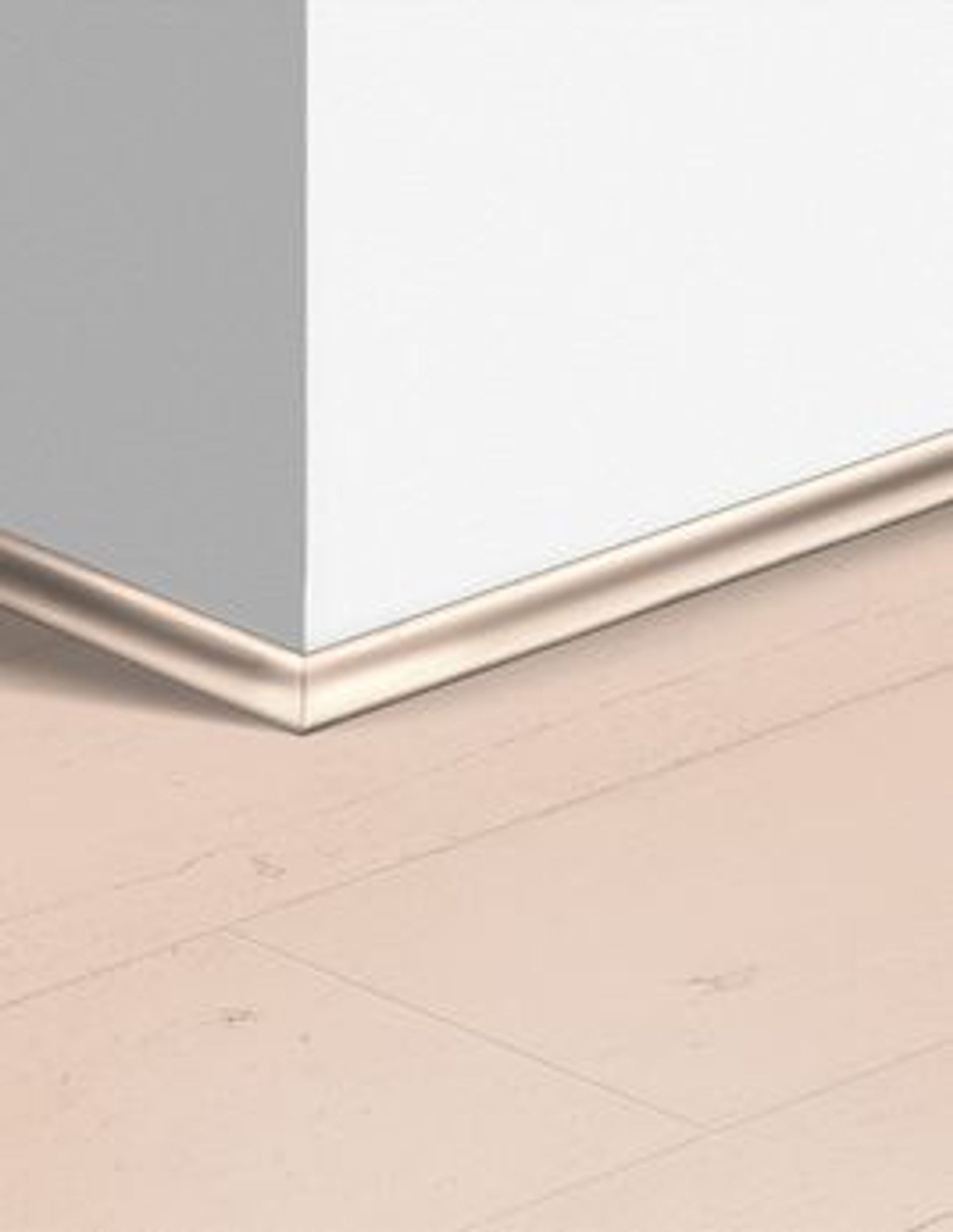 Quart de rond  Quick Step, Mdf, décor Bois peint rose, h.1.70 x L. 240.00 cm