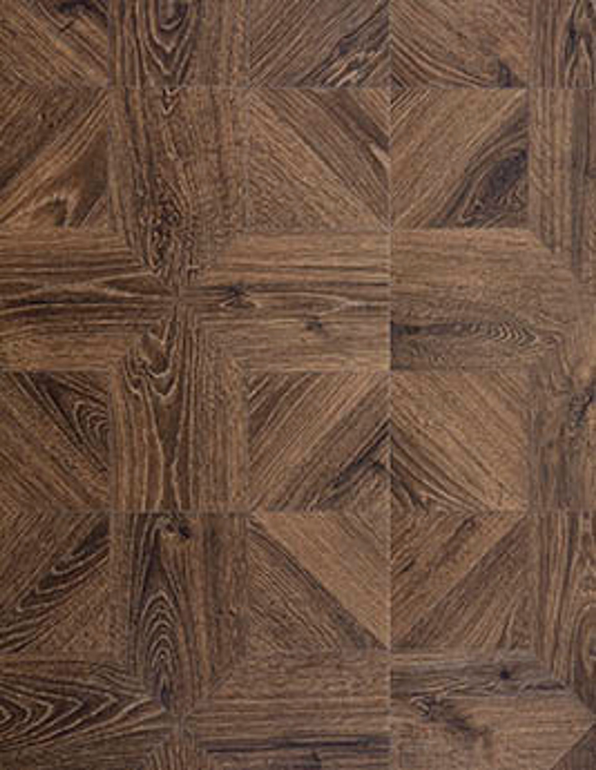 Sol stratifié IMPRESSIVE PATTERNS Quick Step, aspect Bois chevron brun, dalle 39.60 x 120.00 cm