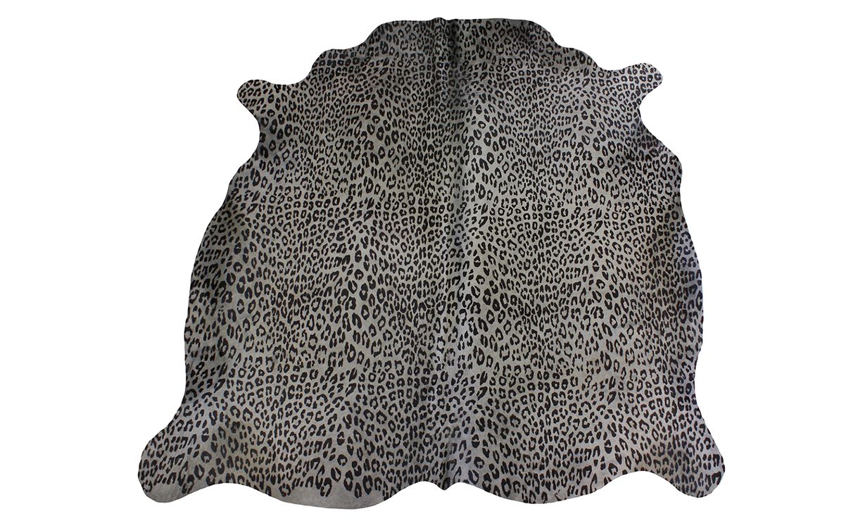 Tapis IMPRIME PANTHERE Tergus, peau de bête  gris, dim 1.90 x 2.10 m