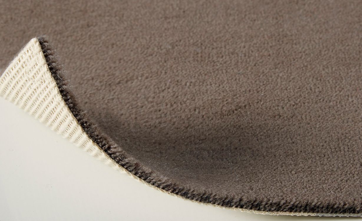 Moquette velours ANCY 5, col taupe, rouleau 5.00 m