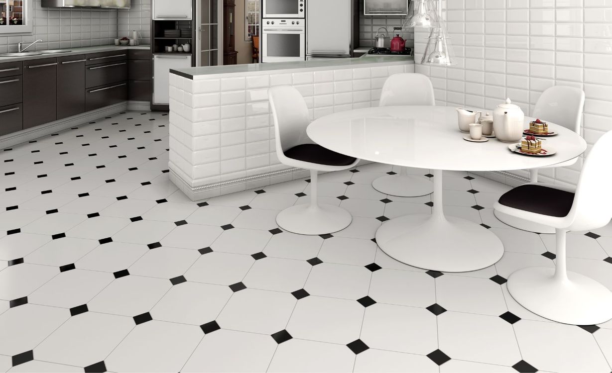 Carrelage ALASKA, unis-couleurs blanc, dim 31.60 x 31.60 cm