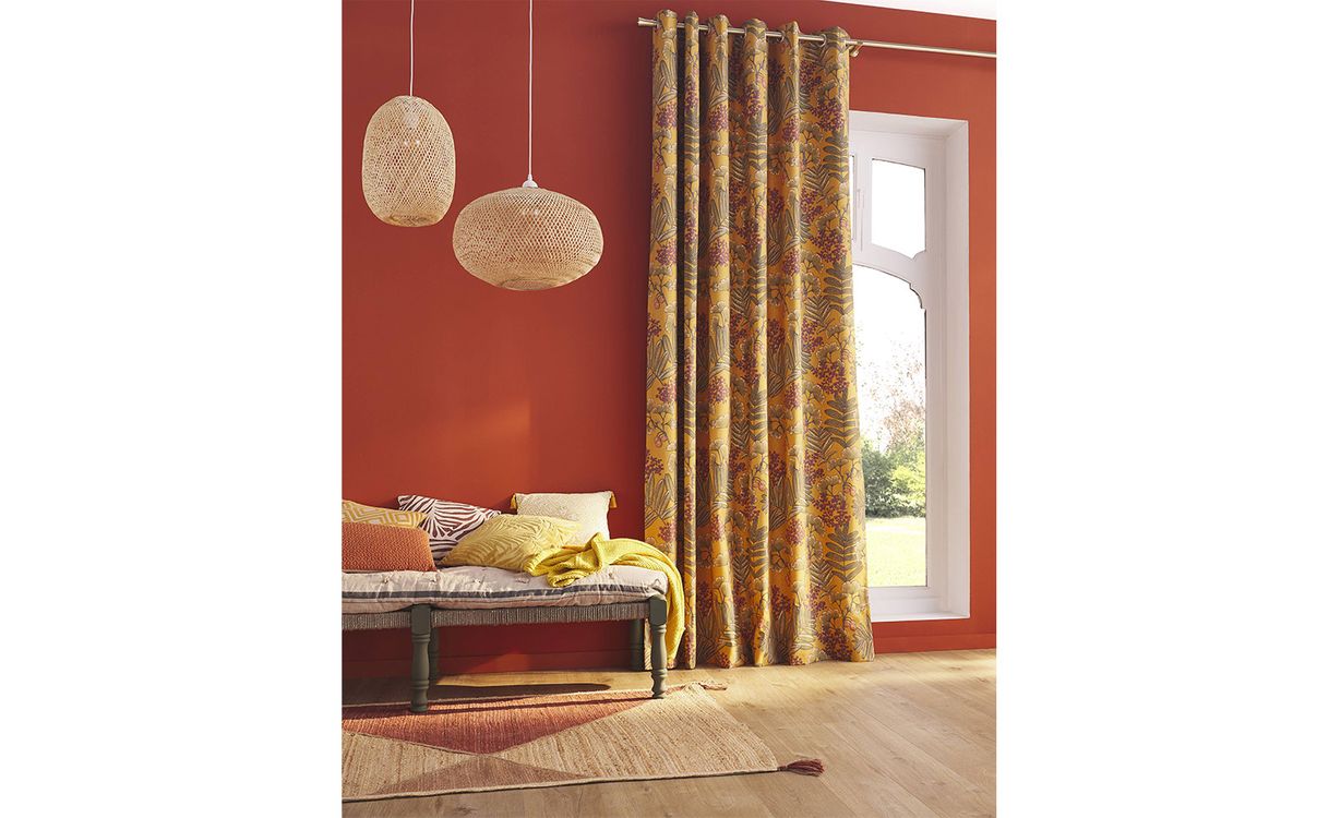 Tapis NAYA , géométrique beige rouge