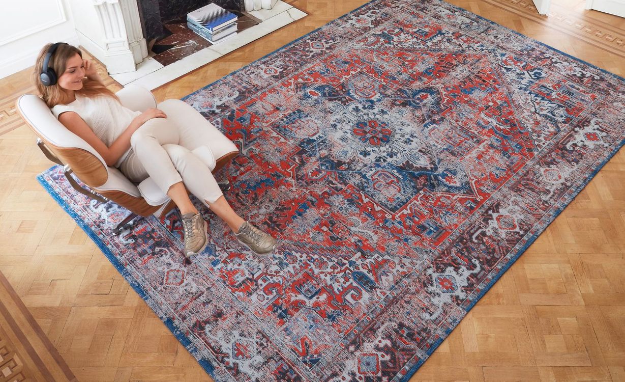 Tapis ANTIQUE HERIZ Louis De Poortere, oriental hérizClassic brick