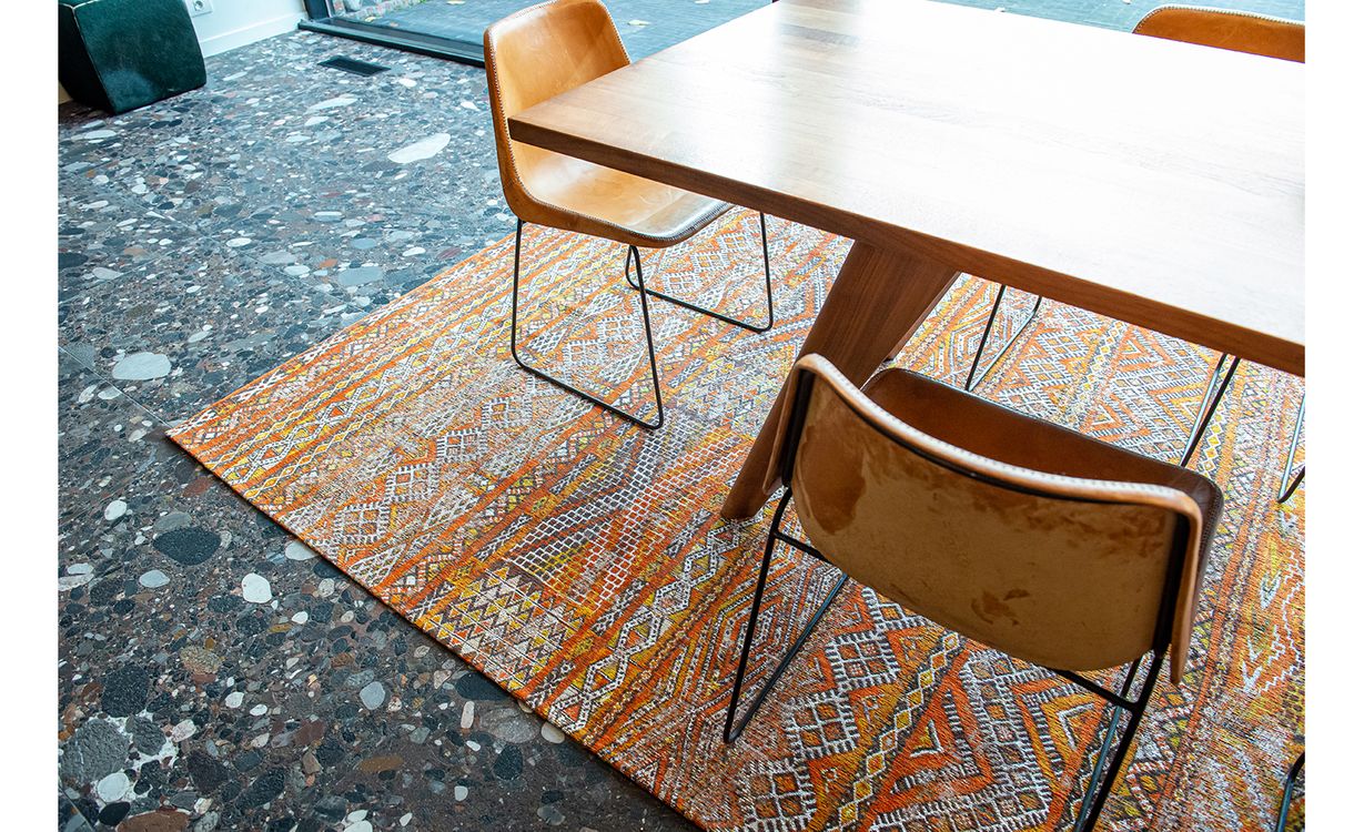 Tapis ANTIQUE KILIM Louis De Poortere, ethnique Riad Orange