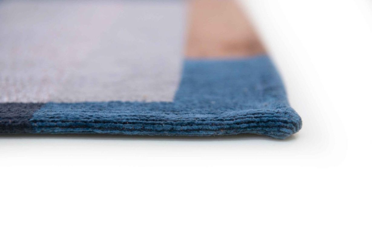 Tapis MODULE Louis De Poortere, géométrique Camel Blue
