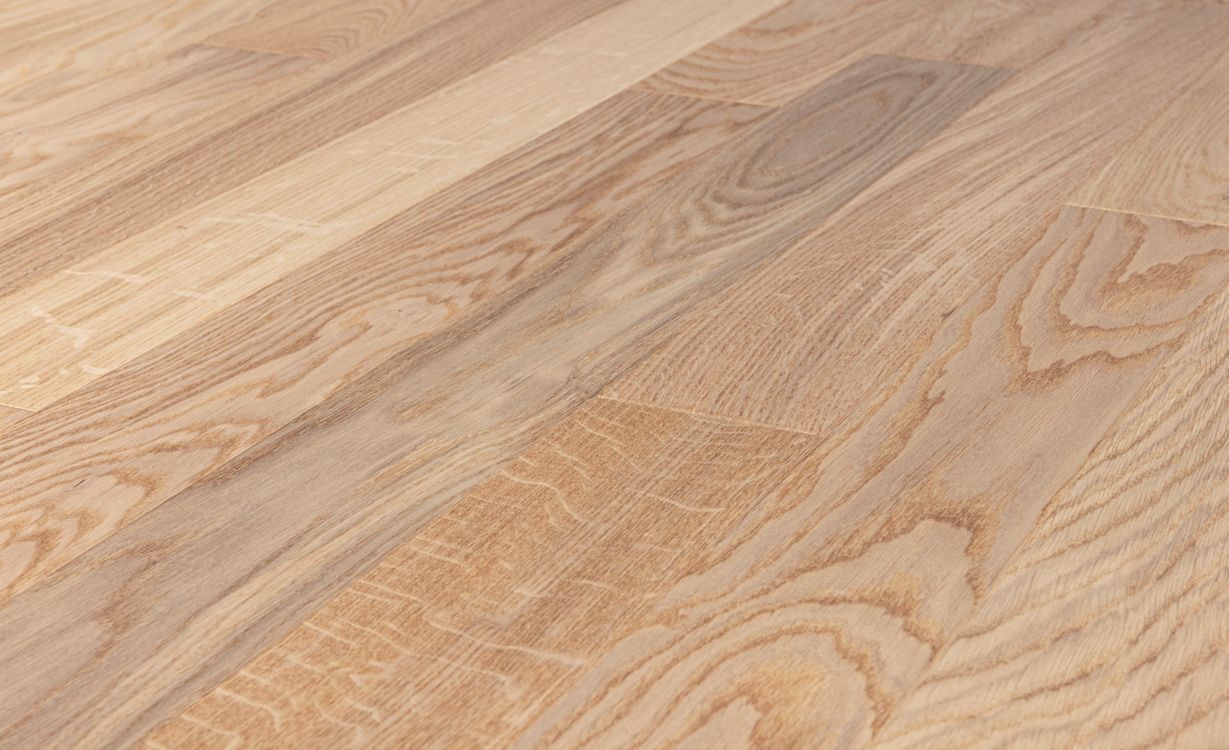 Parquet contrecollé MAJESTE CLIC 90 CHENE VINTAGE, chêne naturel, verni, larg. 9.00 cm