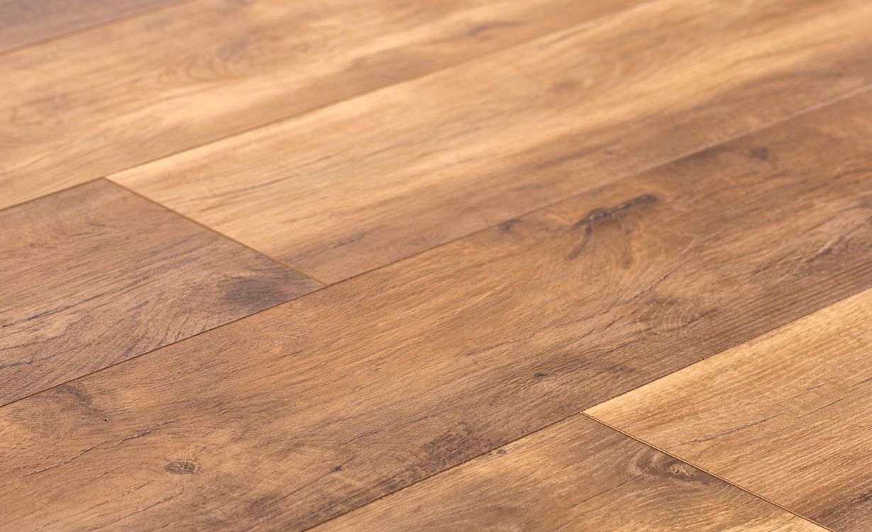 Sol stratifié EASYLIFE SELECT Easylife, aspect Bois marron, lame 19.20 x 128.50 cm