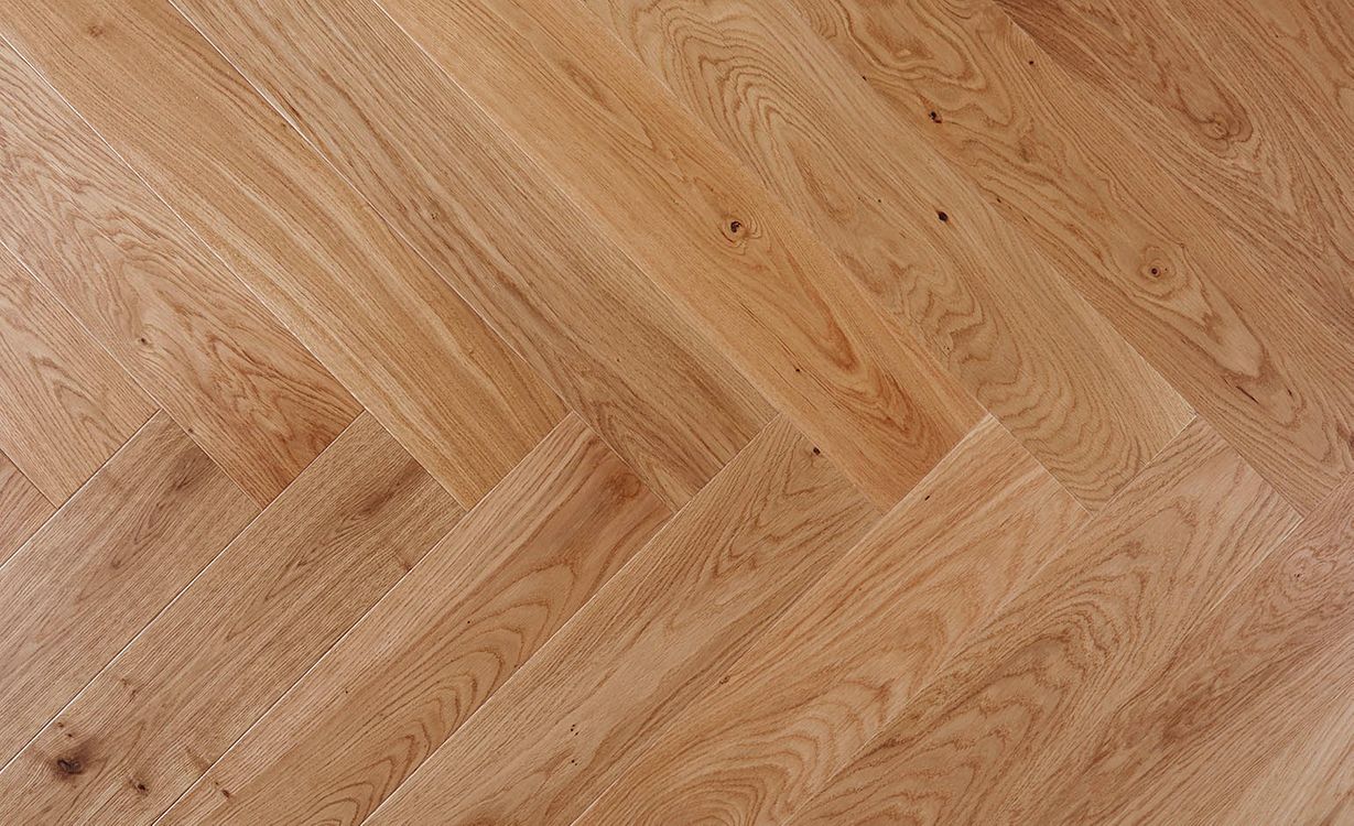 Parquet contrecollé CHAMBORD 130 CHENE COURANT new clic, chêne naturel, verni, larg. 13.00 cm