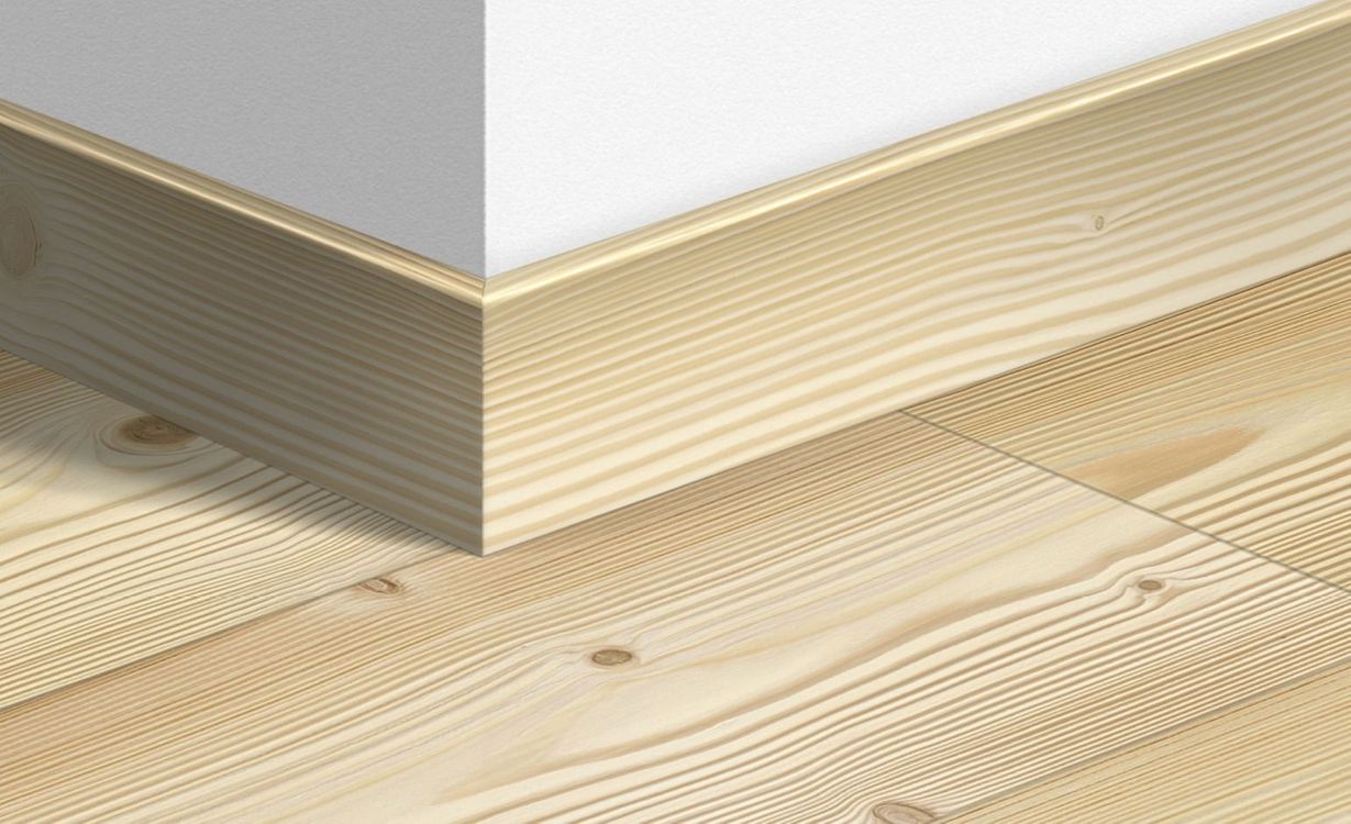 Plinthe  Quick Step, Mdf, décor Bois pin naturel mono, h.7.70 x L. 240.00 cm