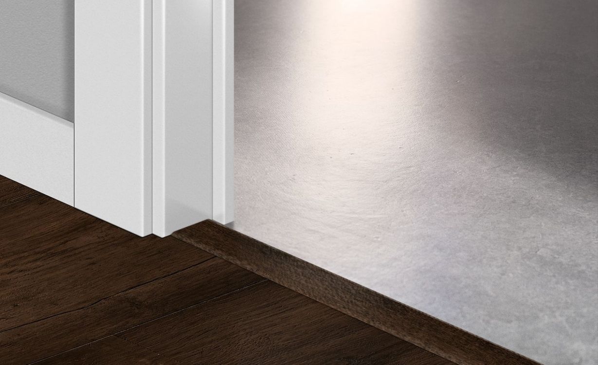 Profilé multi fonction INCIZO STRATIFIE  Quick Step, Mdf, décor ciré brun, l.4.80 x L. 215.00 cm