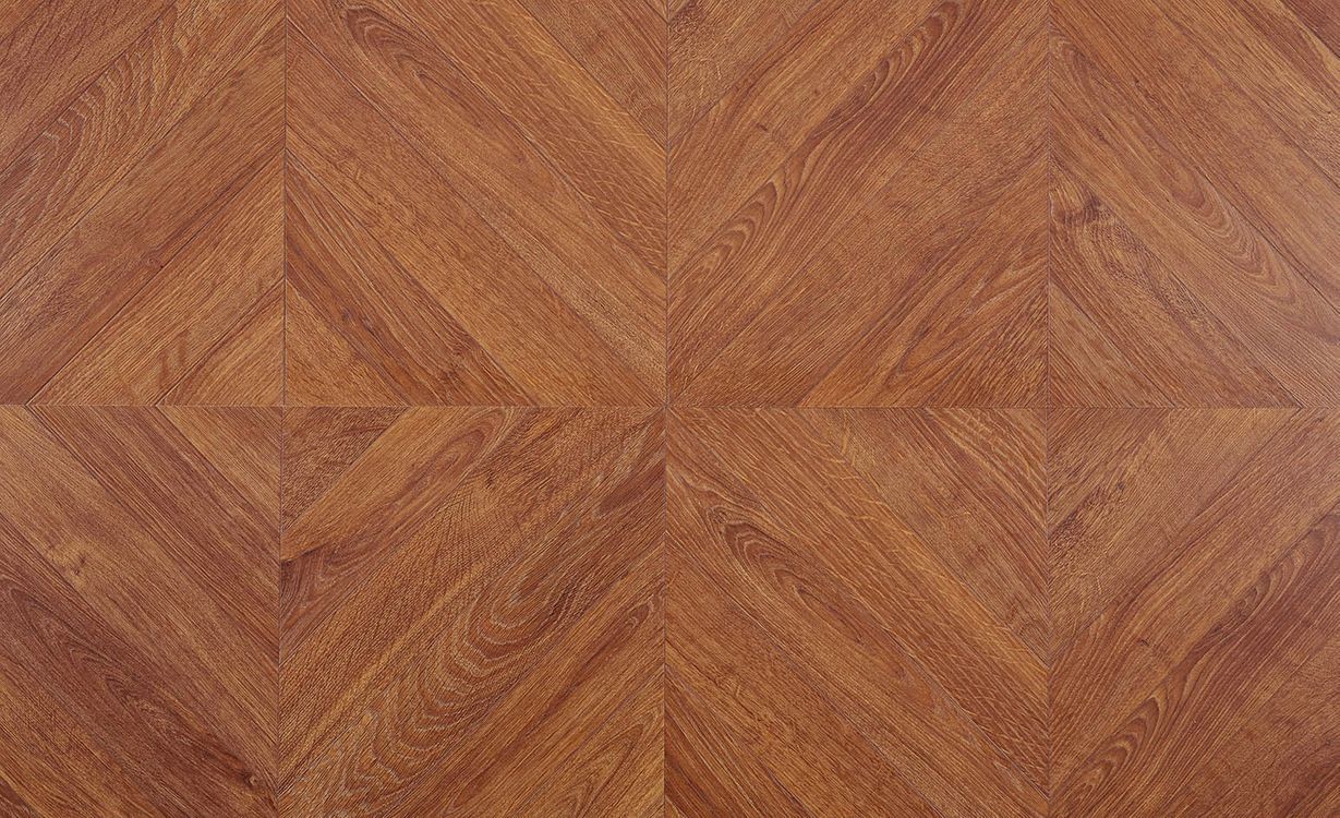 Sol stratifié IMPRESSIVE PATTERNS Quick Step, aspect Bois chevron brun, dalle 39.60 x 120.00 cm
