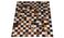 Tapis TAP PEAU 6 Tergus, patchwork marron