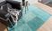 Tapis VINTAGE. Louis De Poortere, patchwork Azur