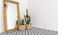 Sol vinyle rouleau TEXLINE Gerflor, Carreaux ciment bleu, rouleau 4.00 m