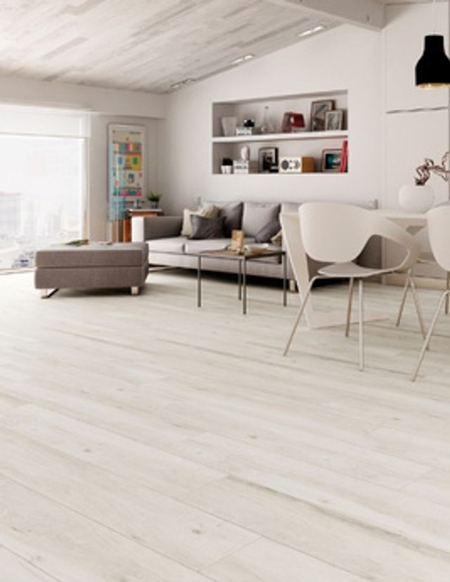 Carrelage CHICAGO, aspect bois blanc, dim 15.00 x 60.00 cm
