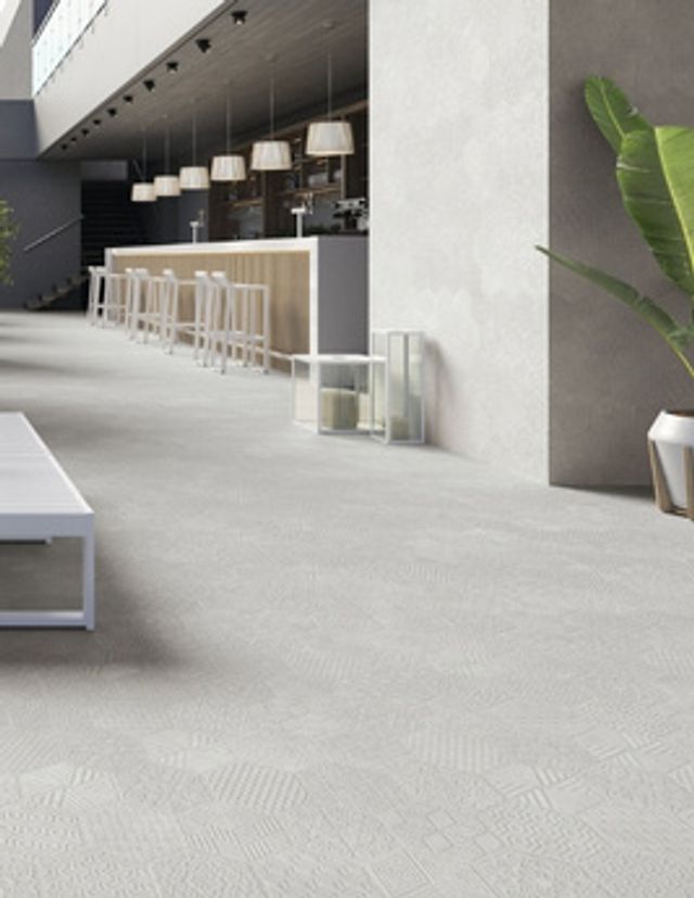 Carrelage SEVILLE, aspect pierre gris, dim 45.00 x 90.00 cm