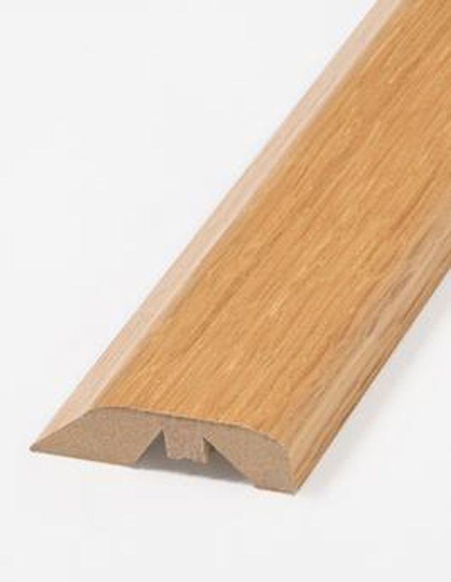 Profilé multi fonction SEUIL 3EN1 PALACE (livré avec rail, fiches, vis et couteau) Lamett, Mdf placage bois, décor chêne naturel, l.6.28 x L. 215.00 cm