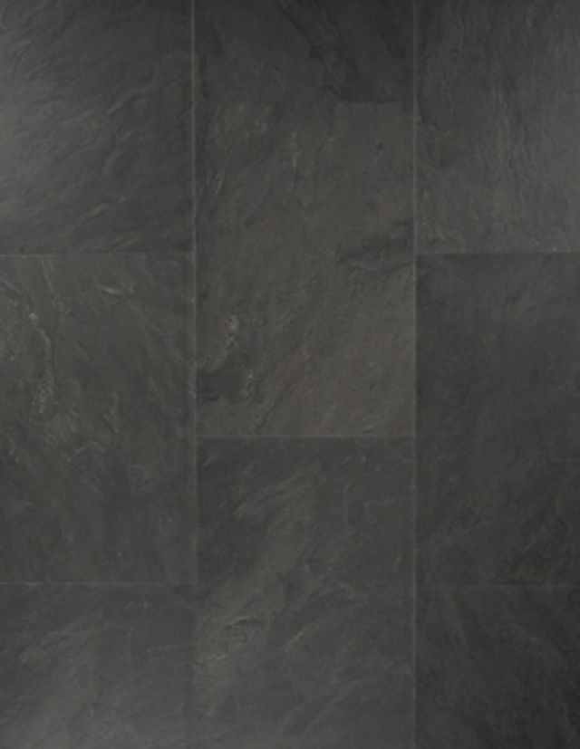Sol stratifié QS MUSE Quick Step, aspect  Ardoise grise, dalle 39.60 x 120.00 cm