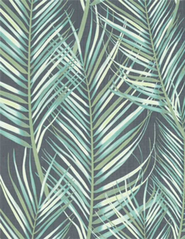 Papier peint PALMIER , Vinyle sur intissé décor Floral / Végétal, vert