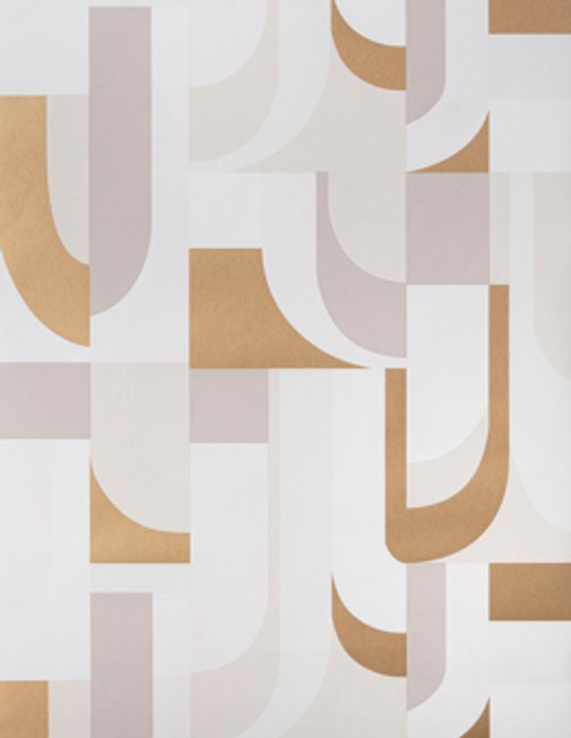 Papier peint DOORS Casadeco, Vinyle sur intissé décor Graphique, beige