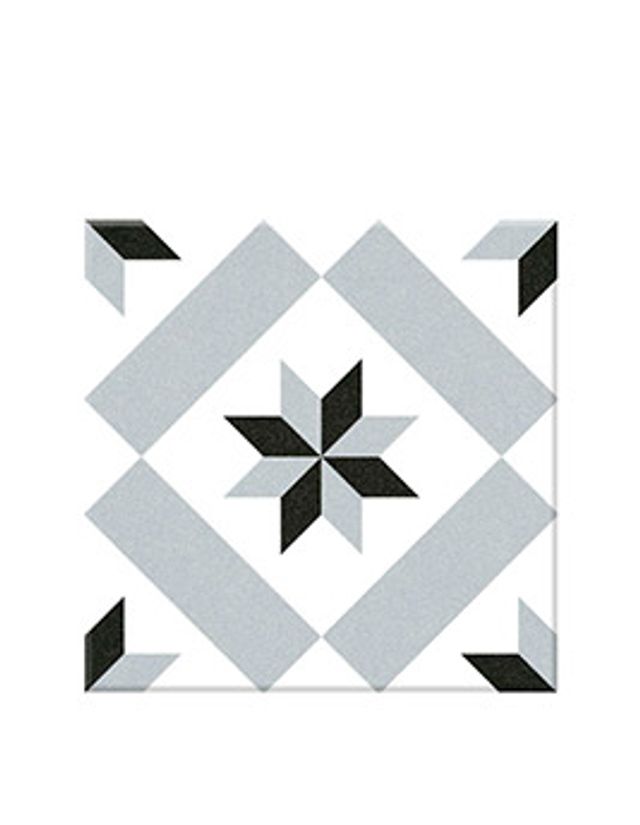 Carrelage C.A CIMENT, aspect carreau ciment multicolore, dim 20.00 x 20.00 cm