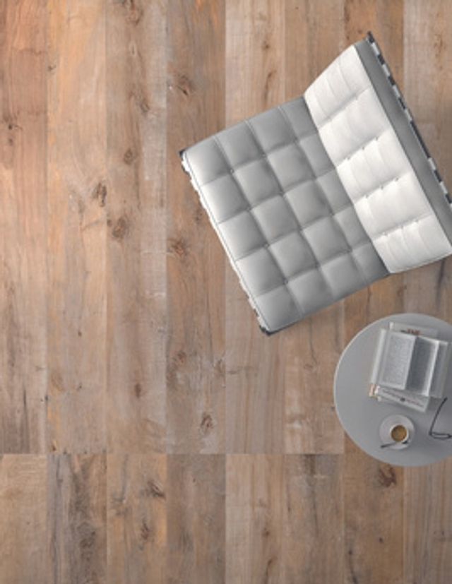 Carrelage DAKOTA GRIP, aspect bois marron clair, dim 20.00 x 120.00 cm