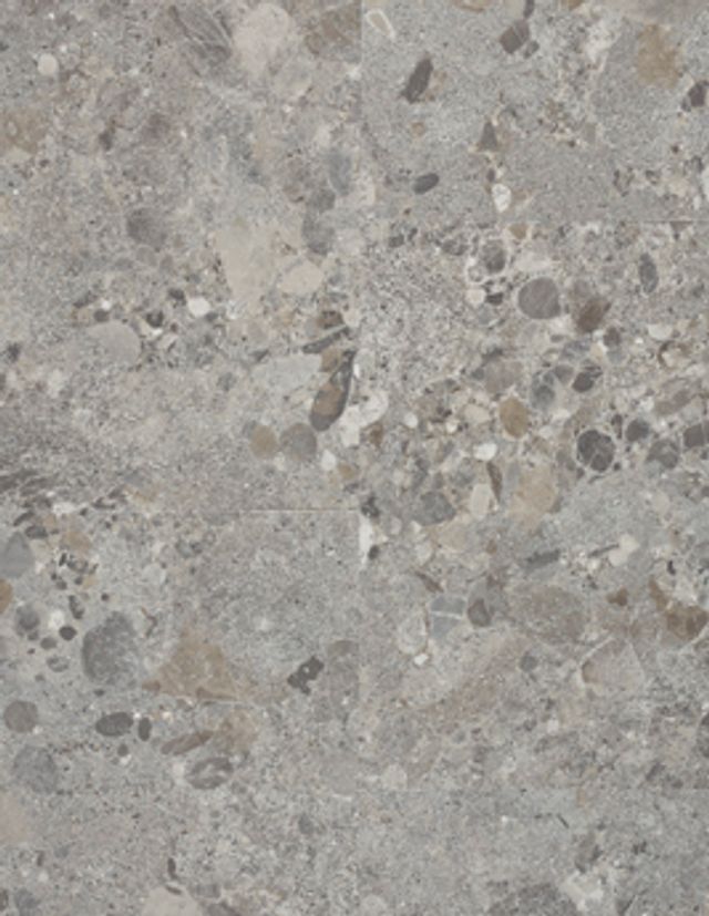 Sol vinyle PURE DALLE Berry Alloc, Pierre terrazzo gris, dalle 61.20 x 61.20 cm