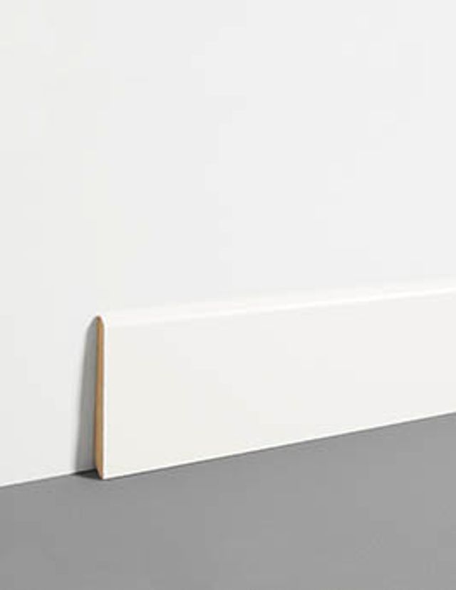 Plinthe à peindre , Mdf, décor Uni blanc, h.7.80 x L. 220.00 cm