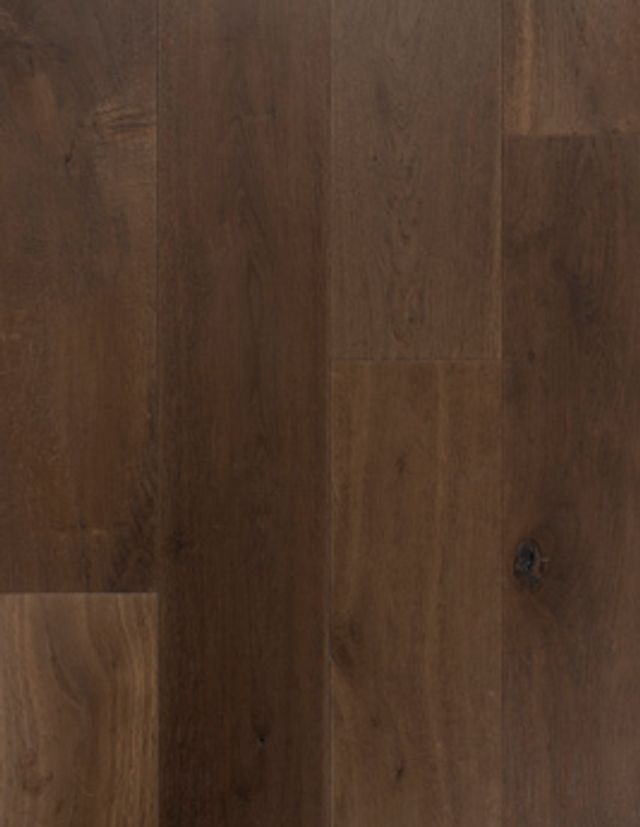 Revêtement sol bois WOOD & STONE, chêne marron moyen, verni, larg. 19.00 cm