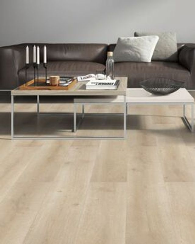 Sol stratifié EASYLIFE 8 MM HYDRO Easylife, aspect Bois cérusé brut, lame 19.20 x 128.50 cm