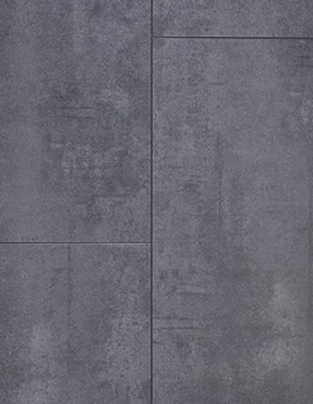 Sol stratifié STONE IMPRESSION , aspect Béton gris, dalle 32.70 x 128.50 cm