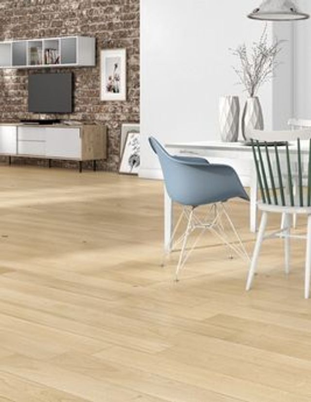 Parquet contrecollé MAJESTE 139 CHENE AUTHENTIQUE, chêne naturel, verni, larg. 13.90 cm