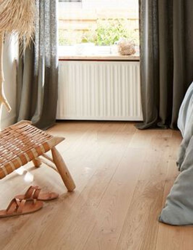 Parquet contrecollé MAESTRO 184 CHENE VINTAGE, chêne naturel, verni, larg. 18.40 cm