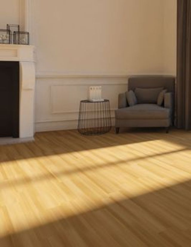 Parquet contrecollé ROYAL CLIC 139 CHENE EXCLUSIF, chêne miel, verni, larg. 13.90 cm